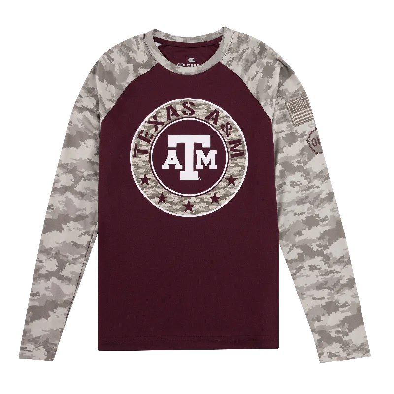 Comfortable Men's Polo ShirtsTexas A&M Youth Youth Mojave Long Sleeve Tee