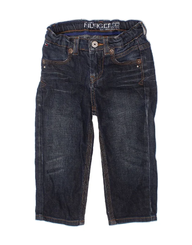 TOMMY HILFIGER Baby Boys Straight Jeans 18-24 Months W18 L12 Navy Blue
