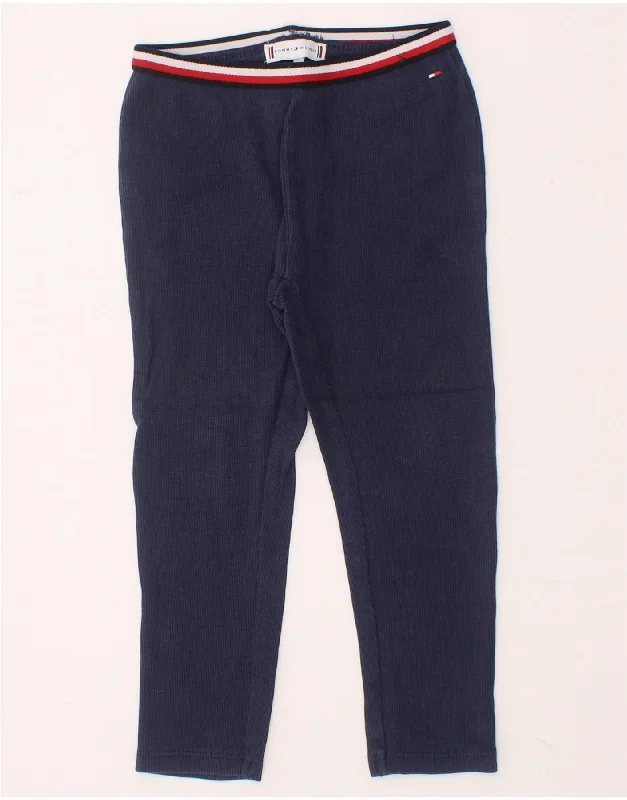 TOMMY HILFIGER Baby Girls Leggings 12-18 Months  Navy Blue Cotton