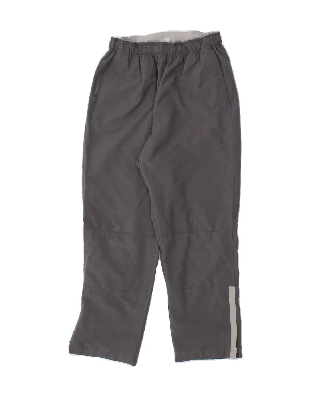 VINTAGE Boys Tracksuit Trousers 11-12 Years Grey Polyester