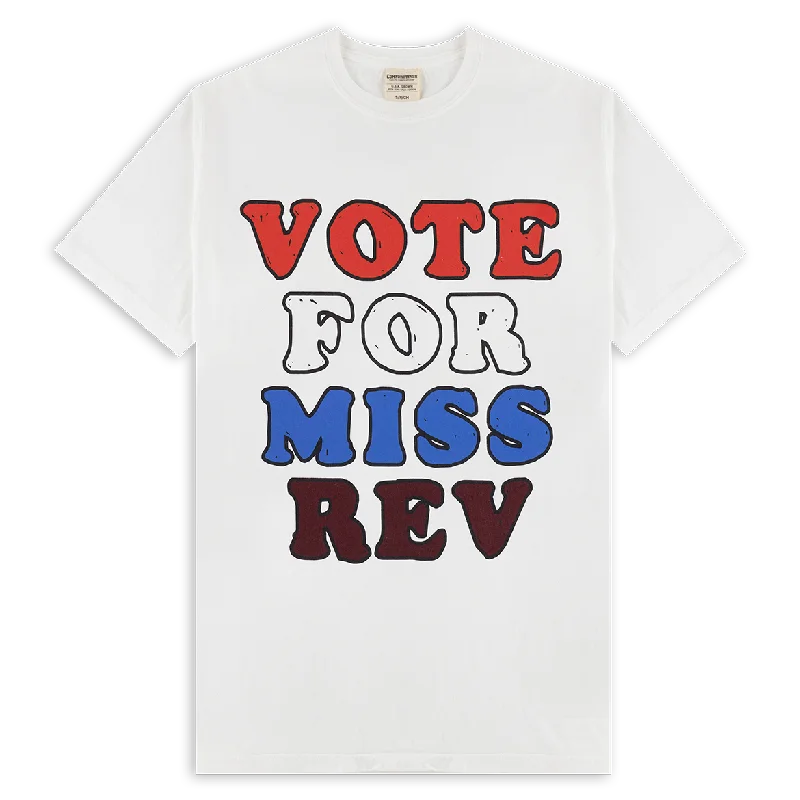 Men's Three-Quarter Sleeved TopsVote For Miss Rev T-Shirt