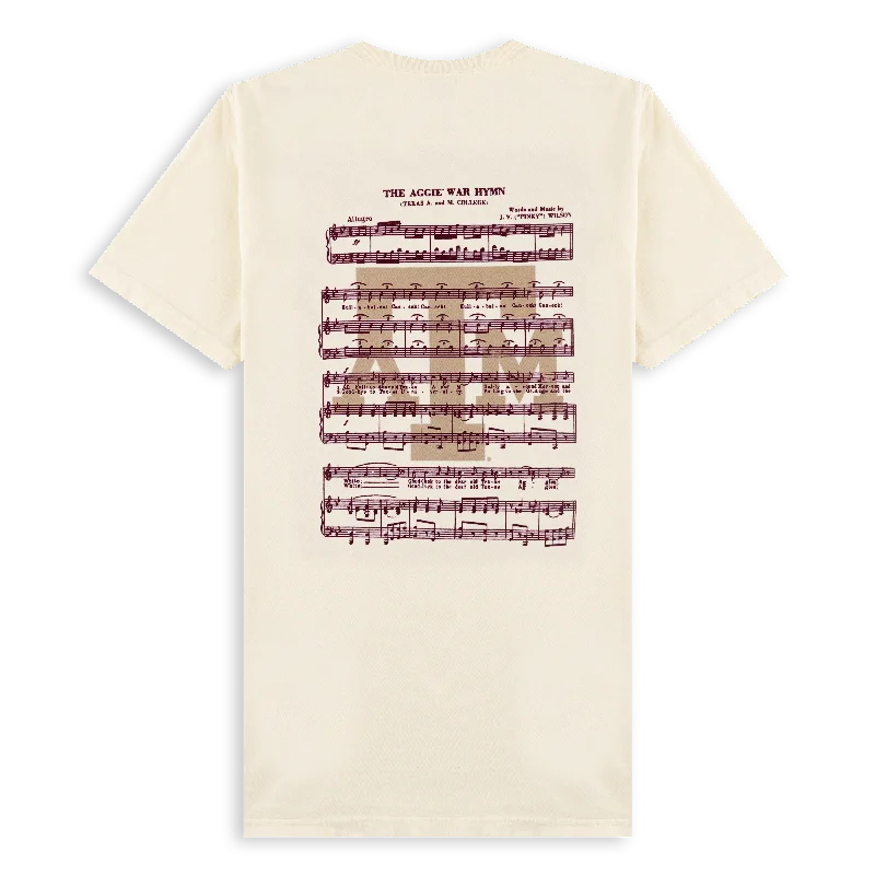 Men's Shirts with Bow TiesAggie War Hymn Sheet Music T-Shirt