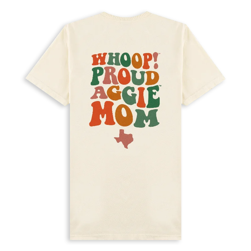 Men's Shirts with Custom MonogramsWhoop Proud Aggie Mom T-Shirt
