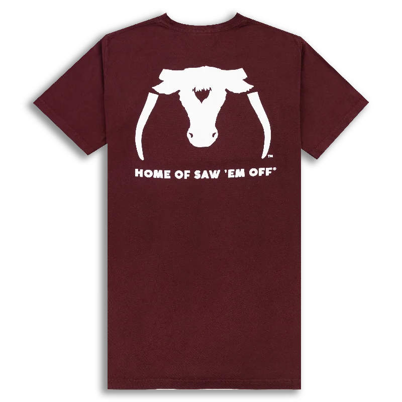 Men's Shirts with Bow TiesSaw 'Em Off NSC 2023 Maroon T-Shirt