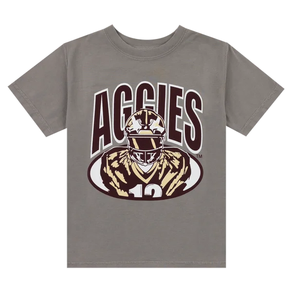 Men's Shirts with Full PlacketsYouth Aggies Football Player T-Shirt