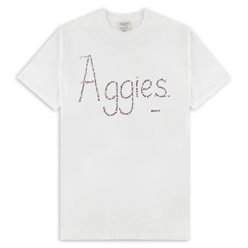 Men's Shirts with Striped PatternsAggies Scripture T-Shirt
