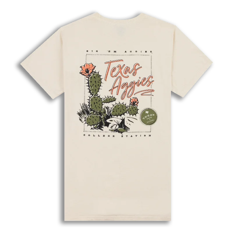 Casual Men's T-ShirtsTexas A&M Aggies Cactus Parchment T-Shirt