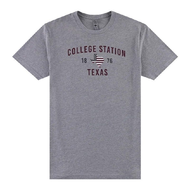 Men's Shirts for HikingCollege Station Texas Flag T-Shirt