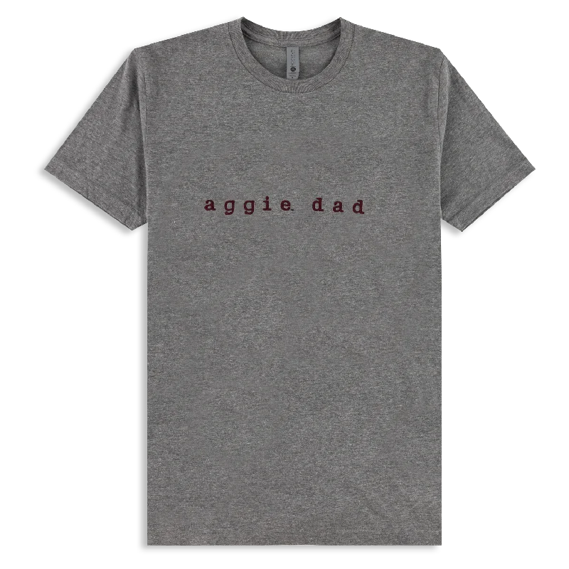 Men's Shirts with Short PlacketsEmbroidered Aggie Dad T-Shirt