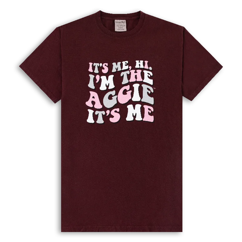 Men's Shirts with Surplice HemlinesIt's Me, Hi Aggie T-Shirt