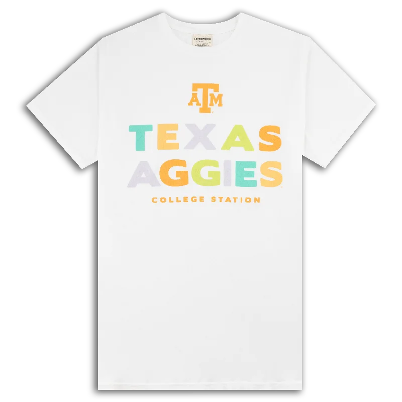 Comfortable Men's Polo ShirtsTexas A&M Aggies Pastel T-Shirt