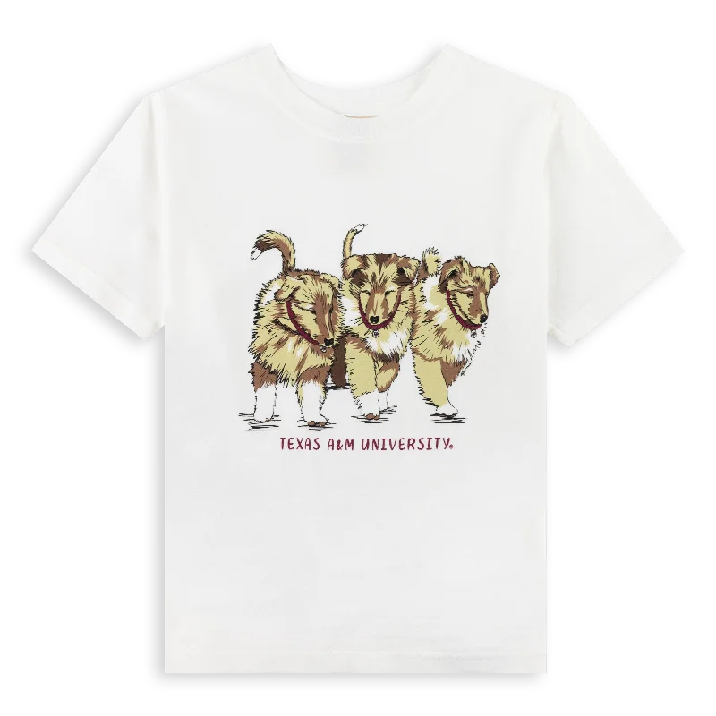 Men's Shirts with Appliqué DetailsTexas A&M Youth Reveille Puppies T-Shirt
