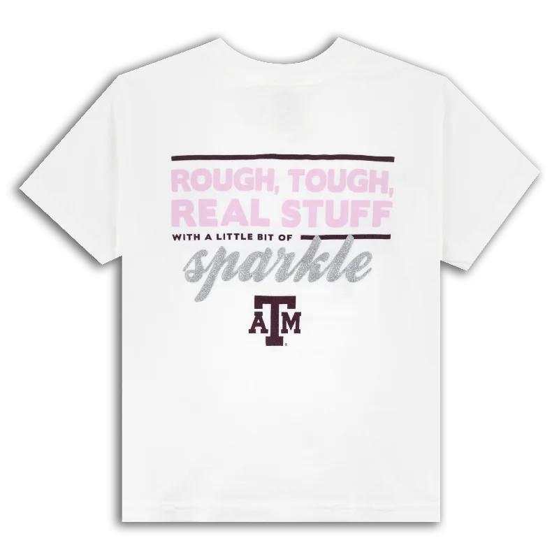 Men's Shirts with Graphic SleevesTexas Youth A&M Rough Tough Sparkle T-Shirt