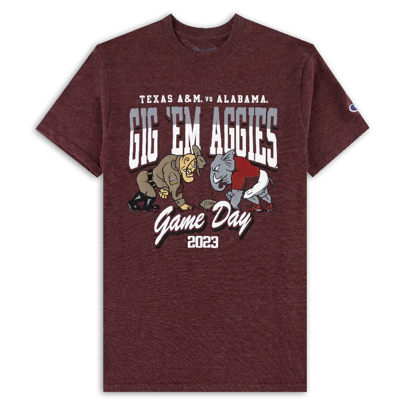 Men's Shirts with Hidden PocketsTexas A&M Sarge Football Bama 2023 Gameday T-Shirt