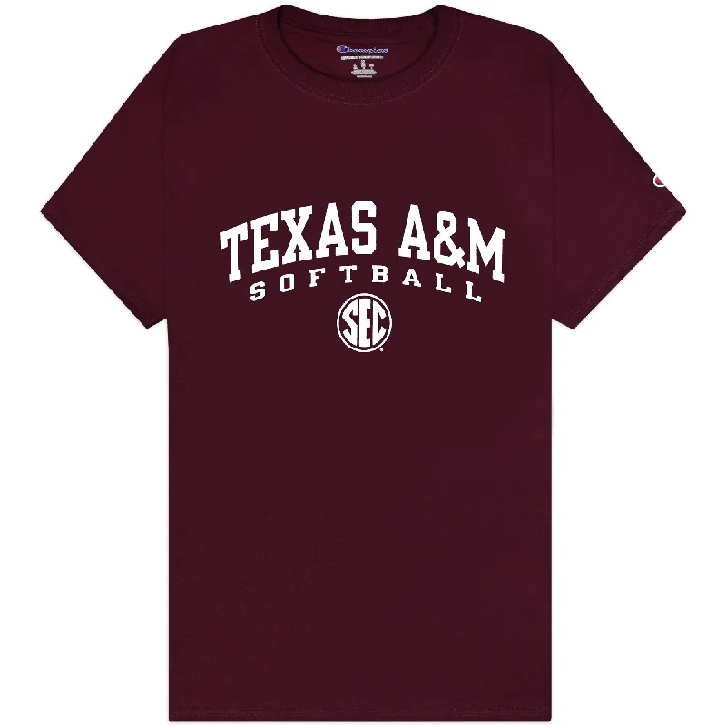 Men's Shirts with Spread CollarsTexas A&M Champion Softball SEC T-Shirt