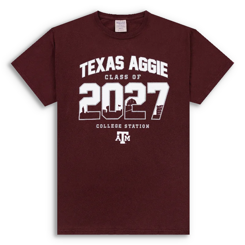 Men's Sleeveless TopsTexas Aggie Class of 2027 Maroon T-Shirt