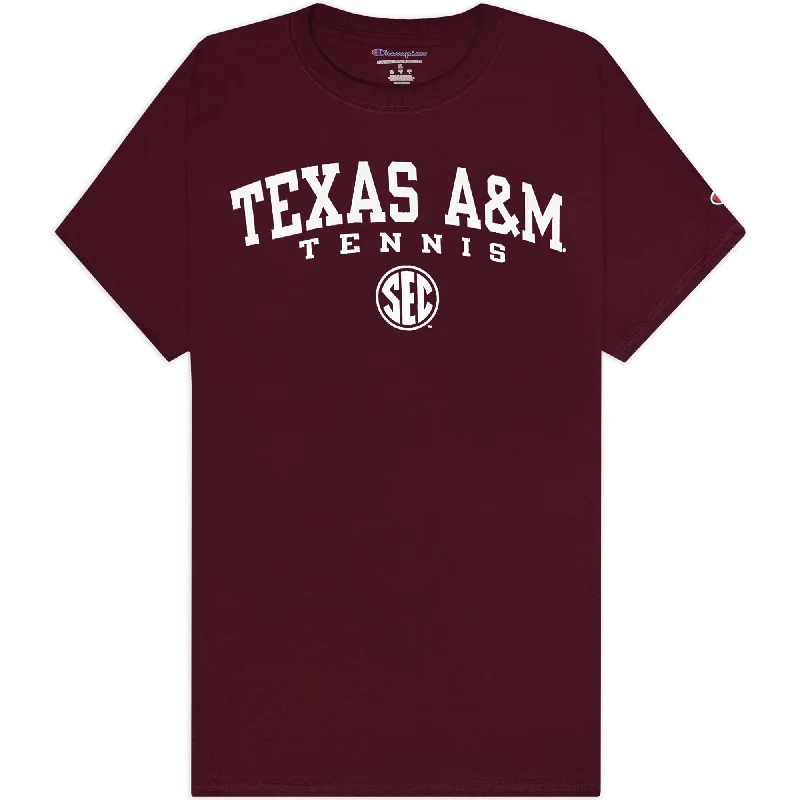 Men's Flowy Shirts for a Relaxed LookTexas A&M Champion Tennis SEC T-Shirt