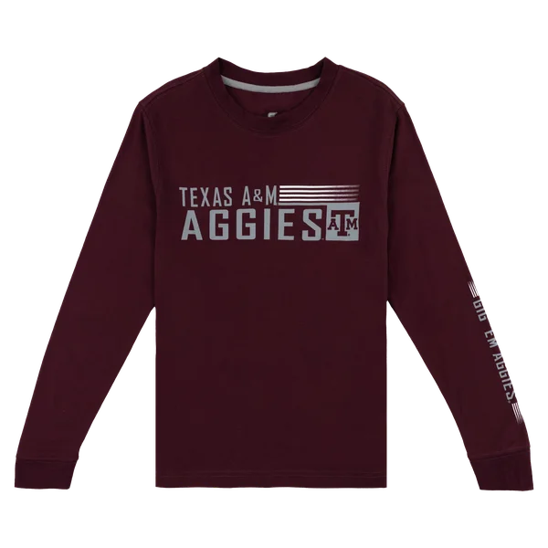 Men's Shirts with Appliqué DetailsTexas A&M Aggies Youth Long Sleeve Tee